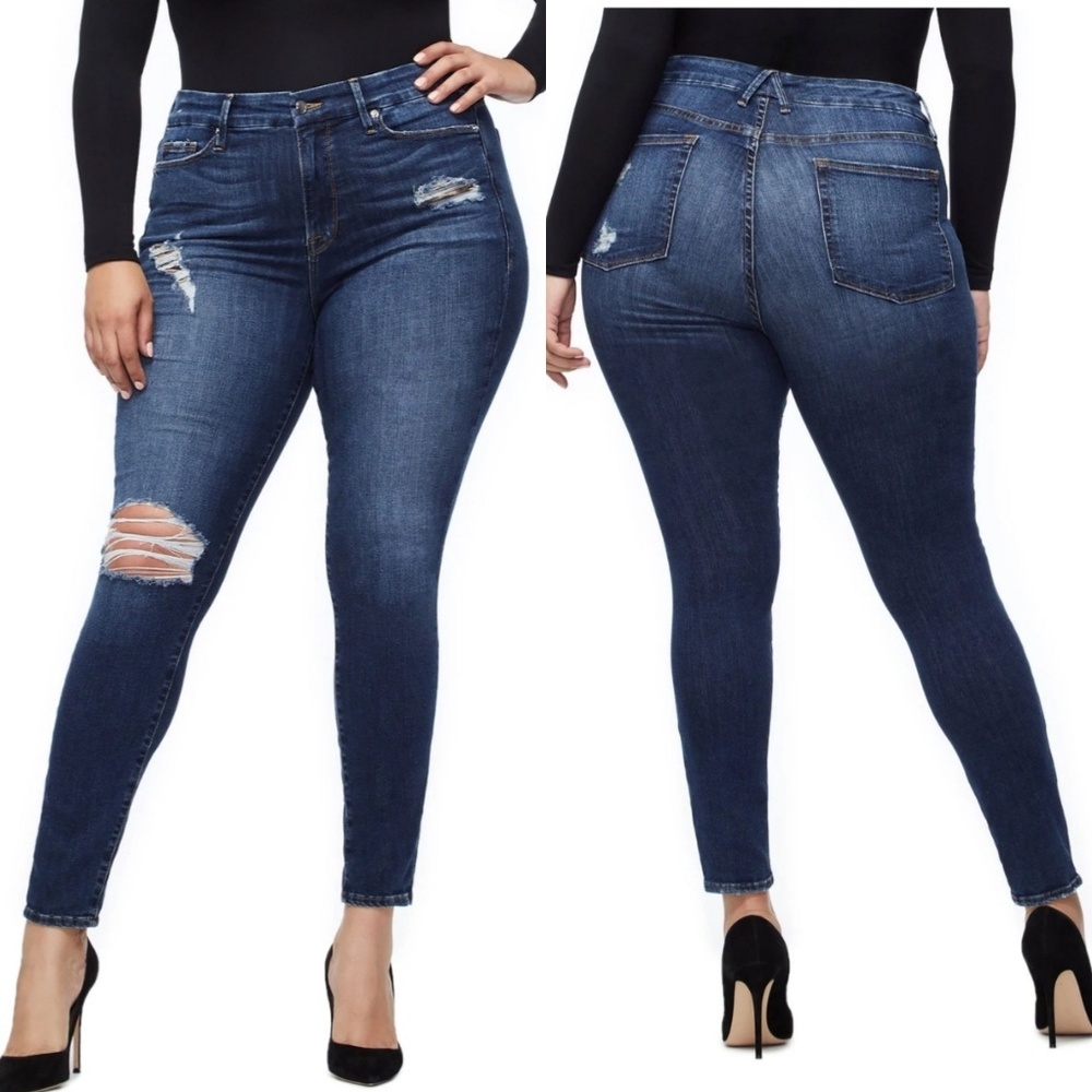 Good American Good Legs with Leopard Pockets, 16